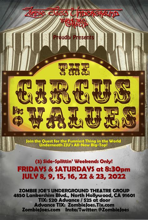 welcome to the circus of value|circus of values sound.